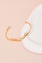 Heliophilia Silver Pulsera de Metal Dorada Ajustable